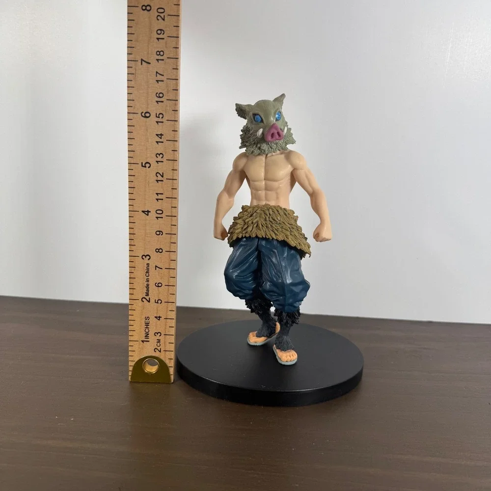 Banpresto Demon Slayer Inosuke Hashibira Figure Kimetsu no Yaiba Boar Mask 6.5in